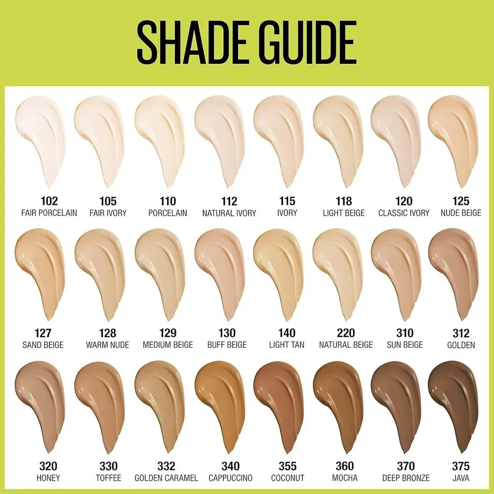 2 Pack Maybelline Super Stay Foundation 24H Full Coverage # 355 Coconut